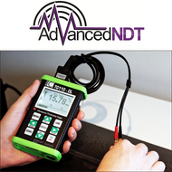 Nova TG110-DL General Purpose Ultrasonic Thickness Gauge in Action Testing Steel Pipe Thickness - Advanced NDT Limited